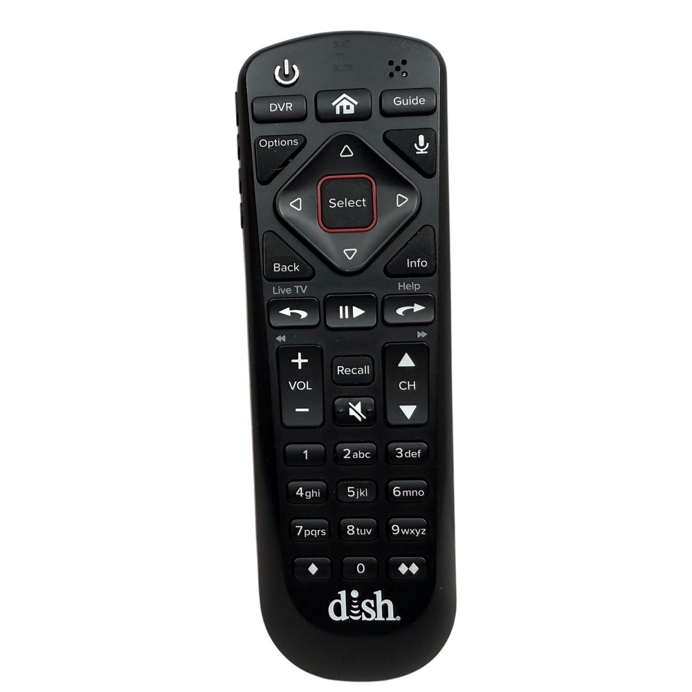 Dish Network Remote Control 54.0 Voice UHF 2G EchoStar Technologies Black